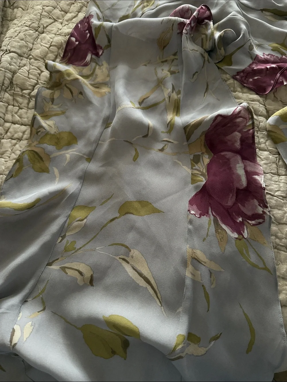 Ellen Tracey silk scarf lovely unique scarf that is pieced together to make a